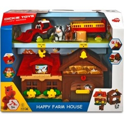 Juguete Dickie Toys Happy Farm Life Tractor Animales Luz Y S