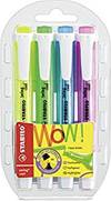 ÉTUI 4 MARQUEURS FLUORESCENTES STABILO SWING COOL