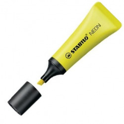 C/10 MARCADORES FLUORESCENTES GROC STABILO NEON