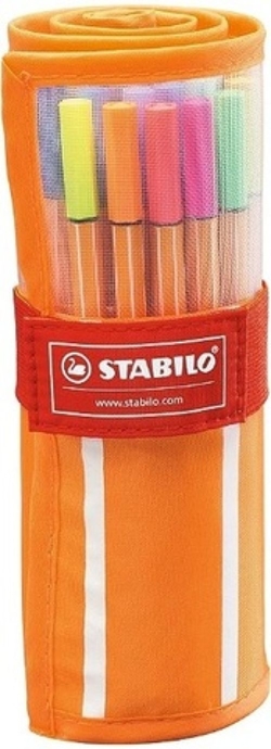 ESTOJO 30 CORES ROLLERSET (25 STANDAR+5 NEON) STABILO