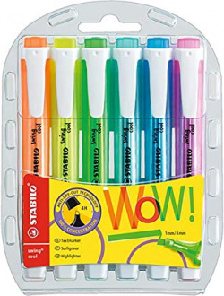 ESTOIG 6 MARCADORES FLUORESCENTES STABILO SWING COOL