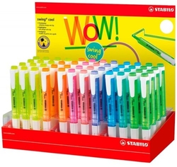 EXP 48 MARQUEURS FLUORESCENTES STABILO SWING COOL