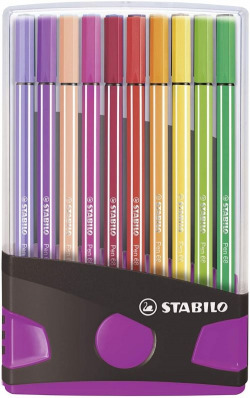 ESTOXO 20 CORES COLORPARADE STABILO PEN 68 PINK