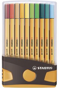 ESTOXO 20 CORES COLORPARADE STABILO POINT 88 ANTRACITA