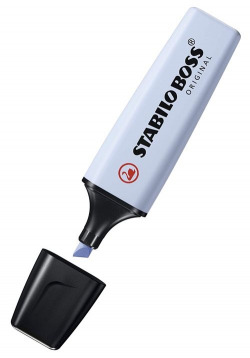 C/10 MARQUEUR FLUORESCENTE BLEU NUBLADO STABILO BOSS 70