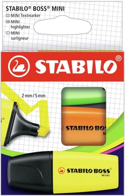 ESTOIG 3 MARCADORES STABILO BOSS MINI