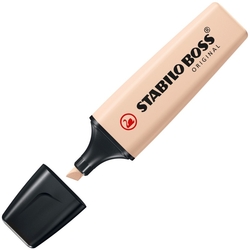C/10 MARQUEUR FLUORESCENTE BEIGE STABILO BOSS