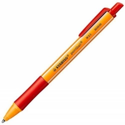 C/10 STABILO POINTBALL PEN COLORFUL RED TIP M 0.5