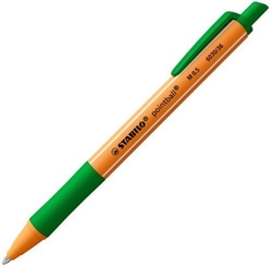 C/10 BOLIGRAF STABILO POINTBALL COLORFUL VERD PUNTA M 0.5
