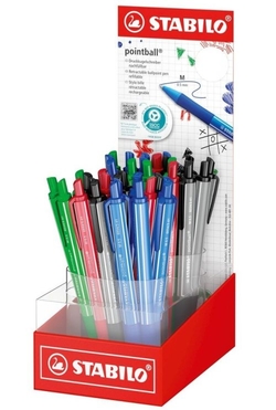 EXP 38 BOLIGRAF STABILO POINTBALL COLORFUL PUNTA M 0.5MM