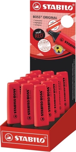 EXP 15 STABILO BOSS 70 ROYAL RED FLUORESCENT MARKER