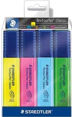 ESTUCHE 4 MARCADORES TETSURFER CLASSIC COLORES SURTIDOS