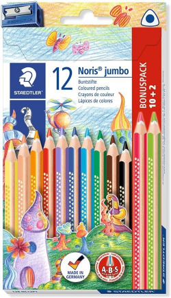 ESTOIG 10+2 LLAPIS COLORS TRIANGULARES JUMBO 128