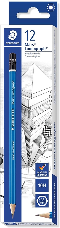 C/12 LAPIS DE GRAFITO MARS LUMOGRAPH 100 10H