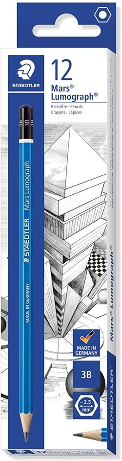 C/12 LAPIS DE GRAFITO MARS LUMOGRAPH 100 3B