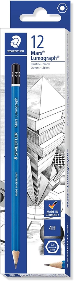 C/12 LAPIS DE GRAFITO MARS LUMOGRAPH 100 4H