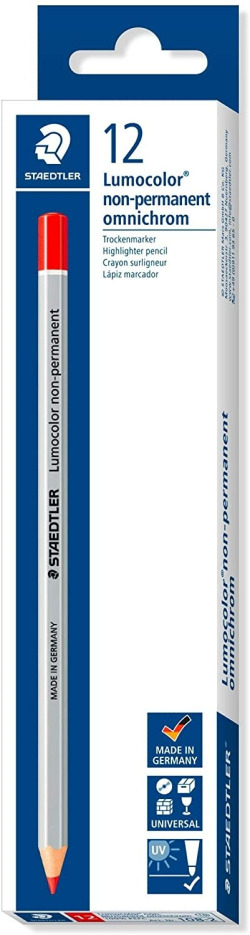 C/12 CRAYONS SPÉCIAUX OMNICHROM 108 ROUGE STAEDTLER