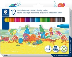ESTOIG 12 RETOLADOR GRUESO NORIS JUMBO 340 COLORS SURTID.