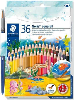 ESTOJO 36 LÁPIS CORES ACUARELABLES + 1 PINCEL