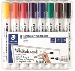 ESTOJO 8 MARCADORES LUMOCOLOR WHITEBOARD 351 COL. SORTIDO