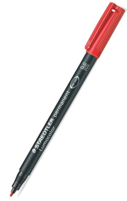 rotulador lumocolor 317 rojo punta m permanente