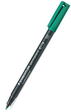 rotulador lumocolor 317 verde punta m permanente