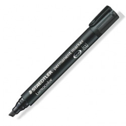 C/10 MARQUEUR LUMOCOLOR 350 NOIR POINTE BISELADA