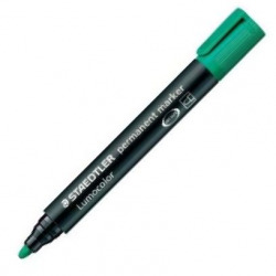C/10 LUMOCOLOR MARKERS 352 GREEN ROUND TIP