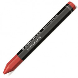 C/12 CRAYONS LUMOCOLOR 236 PERMANENT OMNIGRAPH RED