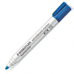 C/10 MARCADORES LUMOCOLOR WHITEBOARD 351 AZUL