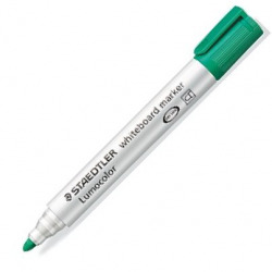 C/10 MARCADORES LUMOCOLOR WHITEBOARD 351 VERDE