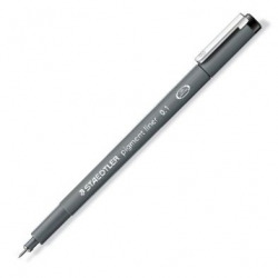 C/10 RETOLADORS CALIBRADOS 0,1MM PIGMENT LINER
