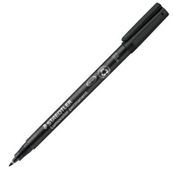C/10 ROTULADOR LUMOCOLOR 318 NEGRO PUNTA F PERMANENTE