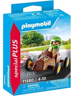 ENFANT AVEC KART PLAYMOBIL