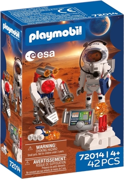 ESA ASTRONAUT WITH PLAYMOBIL ROBOT