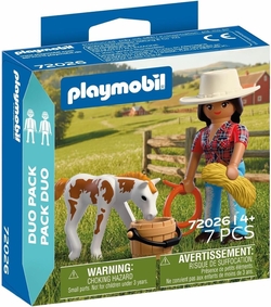 PLAYMOBIL DUO PACK RIDER WITH HORSE