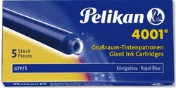 C/5 CARTOUCHE ENCRE PELIKAN LARGO BLEU 4001