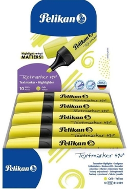 C/10 MARCADOR FLUORESCENTE TEXTMARKER 490 AMARELO