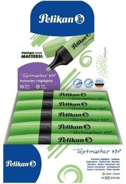 C/10 MARCADOR FLUORESCENTE TEXTMARKER 490 VERDE