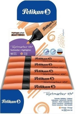 C/10 MARCADOR FLUORESCENTE TEXTMARKER 490 LARANJA