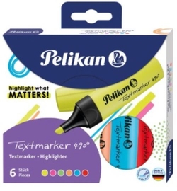 ESTOJO 6 MARCADOR TEXTMARKER 490 CORES SORTIDOS