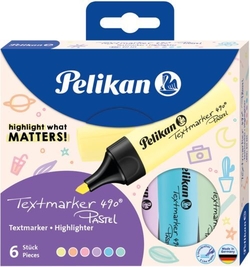 ESTOXO 6 MARCADOR TEXTMARKER 490 CORES PASTEL