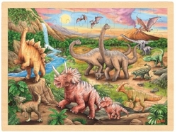 PUZZLE 96 PIEZAS EL VALLE DE LOS DINOSAURIOS MADERA