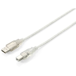 Cable Usb-A 2.0 Equip Tipo A - B Transparente 3M