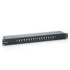 Patch Panel 16 Puertos Categoria 6 Apantallado Color Negro