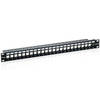Patch Panel Vacio Cat.6 Apantallado 24 Puertos Keystone 1U
