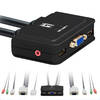 CONMUTADOR AUTOMATICO LEVEL ONE V/T/M 1A2 CPUS USB CON AUDI