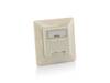 Kit 5 Unidades Roseta Cat6A Empotrar Blanco Perla Ref. 12577