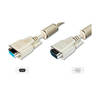 EQUIPÂáCABLE ALARGO SVGA 3COAX MACHO HEMBRA 15M CON FERRITA