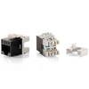 Kit 8 Uds Conector Hembra Rj45 Utp Cat6 Slim Panel Keystone